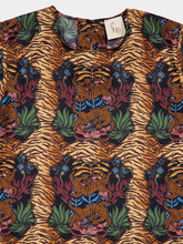 Paula Gray Dreamframe Print Printed Silk Twill A-Line Dress