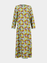 Paula Gray Aquageo Printed Silk Twill A-Line Dress