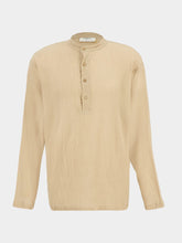 Spiritum Tulum Beige Khaky Gauze Cotton Shirt