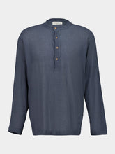 Spiritum Tulum Indigo Cotton Gauze Shirt with Buttons