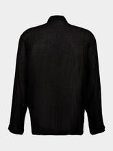 Spiritum Tulum Black Cotton Gauze Shirt with Buttons