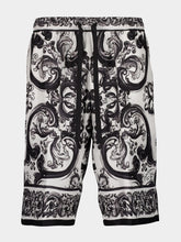 Dolce & Gabbana Majolica Silk Twill Shorts