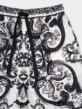 Dolce & Gabbana Majolica Silk Twill Shorts