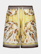 Dolce & Gabbana Shell Printed Silk Twill Shorts