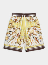 Dolce & Gabbana Shell Printed Silk Twill Shorts