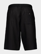 Dolce & Gabbana Black Casual Fit Linen Shorts