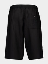Dolce & Gabbana Black Casual Fit Linen Shorts