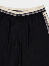 Dolce & Gabbana Black Vanity Silk Bermuda Shorts with Logo