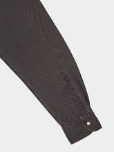 Miu Miu Grey Chambray Oversized Shirt with Embroidery