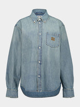Miu Miu Light Blue Chambray Oversized Shirt