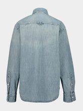 Miu Miu Light Blue Chambray Oversized Shirt