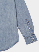 Miu Miu Light Blue Chambray Oversized Shirt