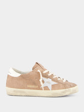 Golden Goose Super-Star Suede Sneakers with Laminated Leather Star