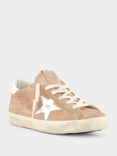 Golden Goose Super-Star Suede Sneakers with Laminated Leather Star