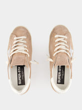 Golden Goose Super-Star Suede Sneakers with Laminated Leather Star