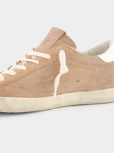 Golden Goose Super-Star Suede Sneakers with Laminated Leather Star