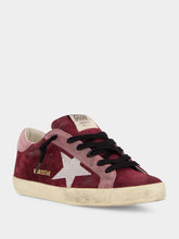 Golden Goose Burgundy Superstar Classic Sneakers