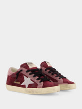 Golden Goose Burgundy Superstar Classic Sneakers