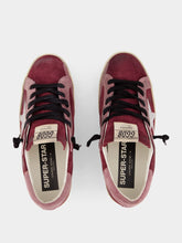 Golden Goose Burgundy Superstar Classic Sneakers