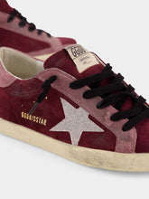 Golden Goose Burgundy Superstar Classic Sneakers