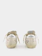 Golden Goose White and Silver Star Sneakers