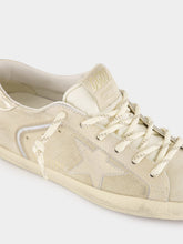 Golden Goose Beige Super-Star Leather Sneakers