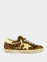 Golden Goose Leopard and Yellow Super-Star Sneakers
