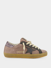 Golden Goose Lavender Grey and Dark Grey Super-Star Sneakers