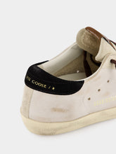 Golden Goose Seed Pearl and Black Super-Star Sneakers