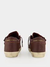 Golden Goose Bordeaux Super-Star Leather Sneakers