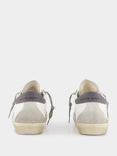 Golden Goose Super-Star Leather Sneakers with Grey Suede Star