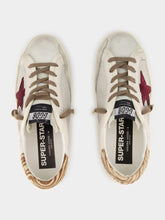 Gray and Red Zebra Print Super Star Sneakers | PDP - Fashion Clinic