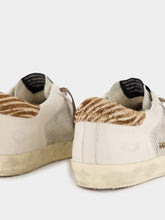 Gray and Red Zebra Print Super Star Sneakers | PDP - Fashion Clinic