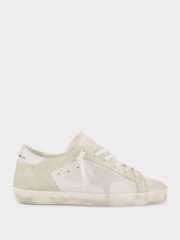 Golden Goose White Super-Star Crystals Shimmer Sneakers