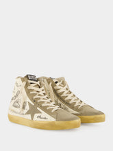 Golden Goose Francy Sneakers with Lettering and Suede Inserts