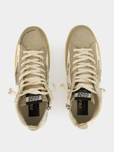 Golden Goose Francy Sneakers with Lettering and Suede Inserts