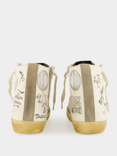 Golden Goose Francy Sneakers with Lettering and Suede Inserts