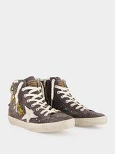 Golden Goose Dark Grey Francy Suede High-Top Sneakers