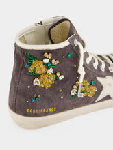 Golden Goose Dark Grey Francy Suede High-Top Sneakers