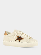 Golden Goose Cream and Brown Hi Star Nappa Sneakers