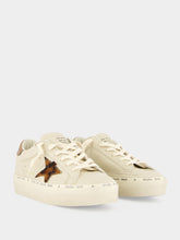 Golden Goose Cream and Brown Hi Star Nappa Sneakers