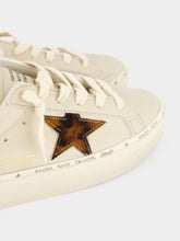 Golden Goose Cream and Brown Hi Star Nappa Sneakers