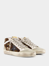 Golden Goose Animal Print Mid Star Sneakers