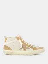 Grey Morn and Light Brown Mid Star Nubuck Leather Sneakers | PDP - Fashion Clinic