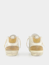 Grey Morn and Light Brown Mid Star Nubuck Leather Sneakers | PDP - Fashion Clinic