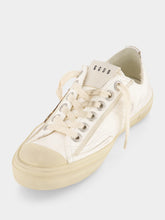 Golden Goose White V-Star LTD Sneakers with Pony Skin Star