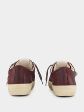 Golden Goose Red Wine V-Star 2 Sneakers With Cream Star