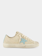 Golden Goose Seed Pearl and Aquamarine V-Star 2 Sneakers