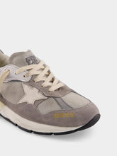 Grey Sneakers Running Dad Suede Leather | PDP - Fashion Clinic