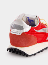 Golden Goose Red Nylon Silver Star Marathon Sneakers
